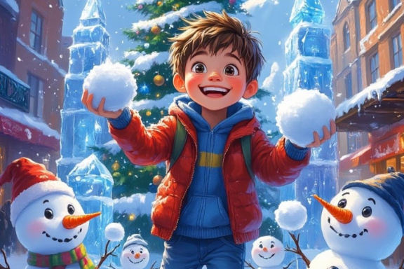 Новогоднее представление "Снежные хранители"